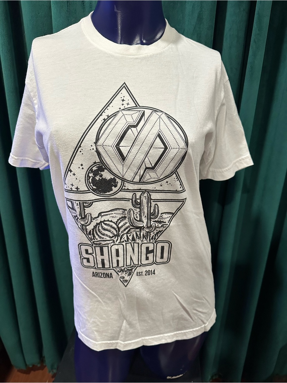 Shango White Short-Sleeve Graphic Tee